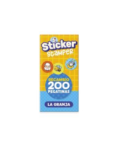 RECAMBIO 200 PEGATINAS STICKER STAMPER IMAGILAND PLAYTIME LA GRANJA +3 AÑOS