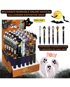 BOLIGRAFO BORRABLE ONLINE MAGICXX HALLOWEEN EXPOSITOR 30UD