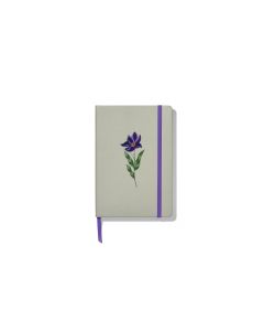 CUADERNO DIDEX TAPA DURA BORDADO AZUL CON GOMA 21X15CM 80G 192H PUNTEADO