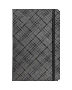 CUADERNO DIDEX ACOLCHADO SUITE GRIS CLARO CON GOMA 21X15CM 80G 192H PUNTEADO