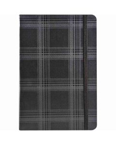 CUADERNO DIDEX ACOLCHADO SUITE NEGRO CON GOMA 21X15CM 80G 192H PUNTEADO