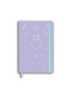 CUADERNO HANNAI TAPA DURA BULLETS JOURNALS SACRO CON GOMA 21X15CM 100G 128H PUNTEADO