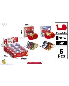 CINTA ADHESIVA MP NAVIDAD WASHITAPE 3M