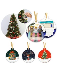BILLETERO ARGUVAL COLGANTE BOLA COLOR NAVIDAD EXPOSITOR 48UD