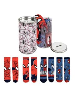 CALCETINES A.CERDA HUCHA METAL SPIDERMAN TALLAS 23-26/31-34 PACK-4UD