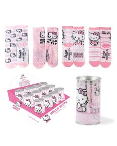 CALCETINES A.CERDA HUCHA METAL HELLO KITTY TALLAS 27-30/35-38 PACK-4UD