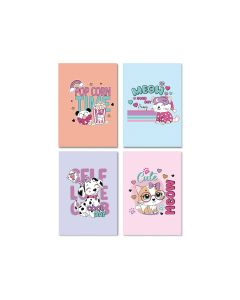 CUADERNO BISMARK MEOW A6 50H LISO