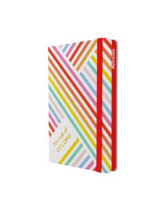 CUADERNO MOOVING TAPA DURA RAINBOW CON GOMA A5 90G 96H LISO