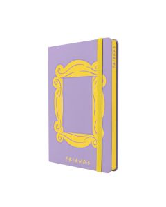 CUADERNO MOOVING TAPA DURA FRIENDS CON GOMA A5 90G 96H HORIZONTAL