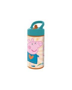 BOTELLA SAFTA PVC PEPPA PIG HAVING FUN 410ML