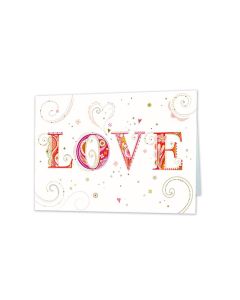 POSTAL FELICITACION TURNOWSKY LOVE 17X12CM