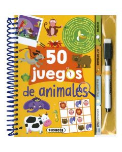 LIBRO SUSAETA 50 JUEGOS DE ANIMALES +7 AÑOS